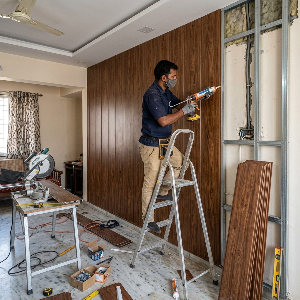 PVC Panel Installation Work Ayodhya